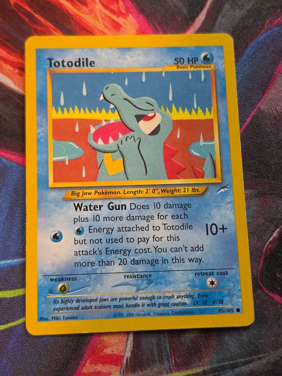 Totodile - 085/105 - Neo Destiny - Common - Unlimited - LP Pokemon