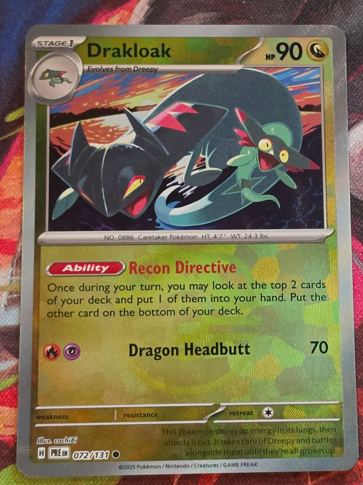 Drakloak (Master Ball Pattern) Common SV: Prismatic Evolutions 072/131 NM Pokemon