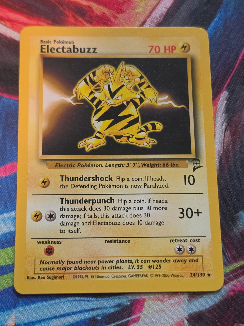 Electabuzz Rare Base Set 2 024/130 NM Pokemon