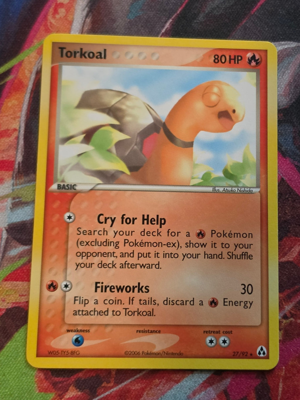 Torkoal Rare EX Legend Maker 27/92 LP Pokemon