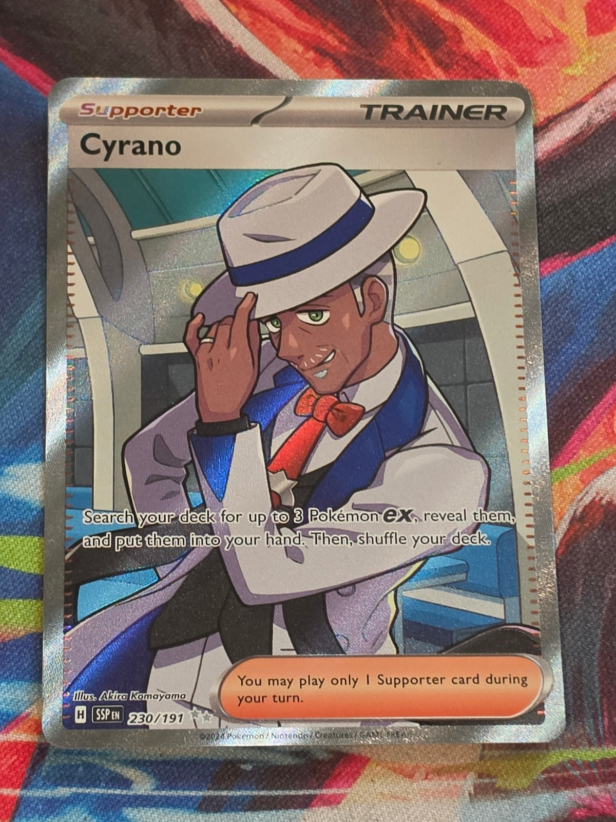 Cyrano Ultra Rare SV08: Surging Sparks 230/191 NM Pokemon