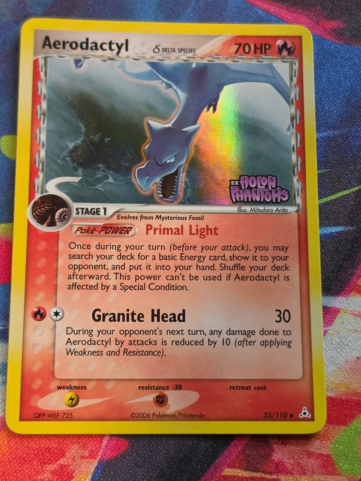 Aerodactyl (Delta Species) Uncommon Reverse Holo EX Holon Phantoms 35/110 NM-/LP+ Pokemon