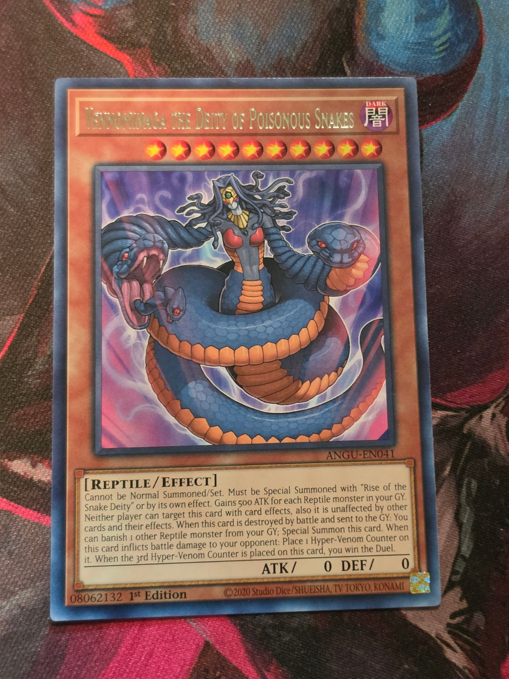 Vennominaga the Deity of Poisonous Snakes Rare Ancient Guardians ANGU-EN041 LP