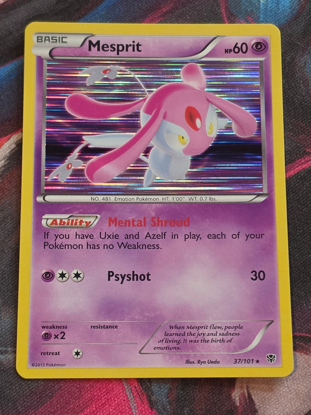 Mesprit - 37/101 - Plasma Blast - Holo Rare - LP - Pokemon
