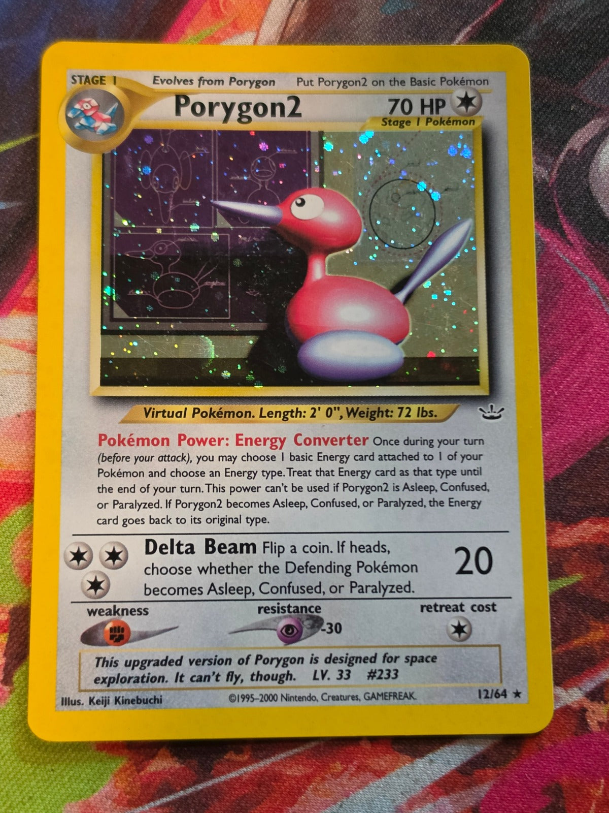 Porygon2 Holo Rare Unlimited Neo Revelation 12/64 MP Pokemon