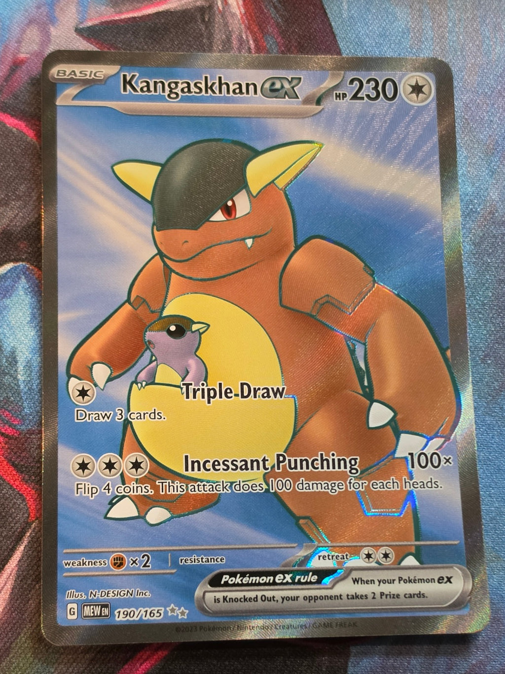Kangaskhan ex Ultra Rare Scarlet & Violet 151 190/165 NM Pokemon