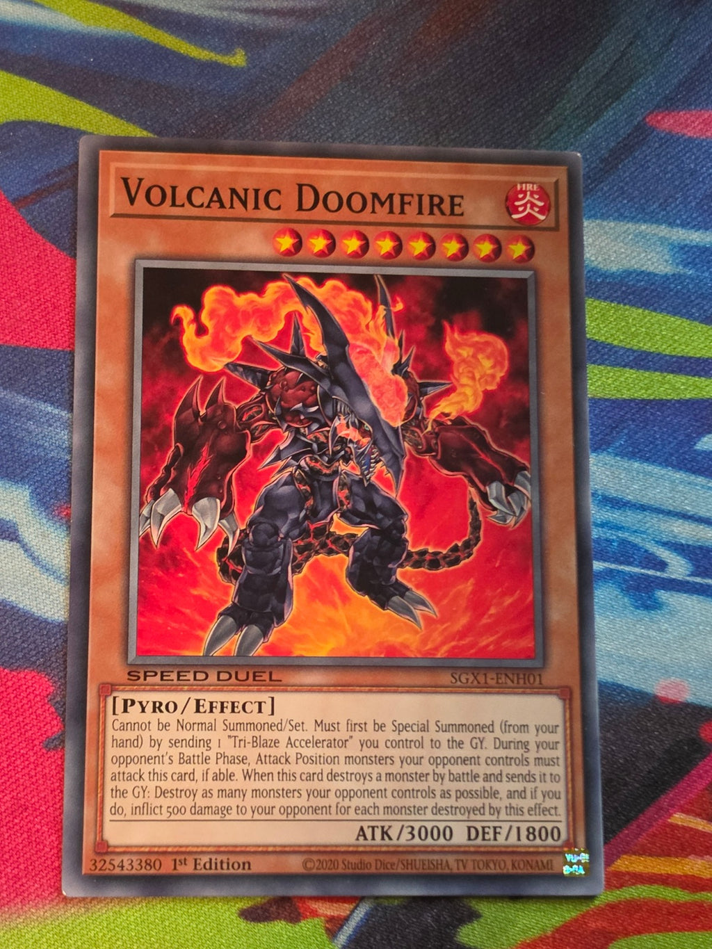 Volcanic Doomfire Common Speed Duel GX: Duel Academy Box SGX1-ENH01 1st Edition LP Yu-Gi-Oh!
