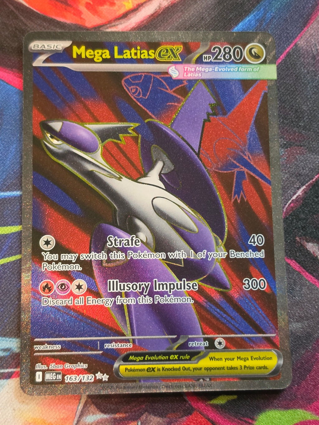Mega Latias ex Ultra Rare ME01: Mega Evolution 163/132 NM Pokemon