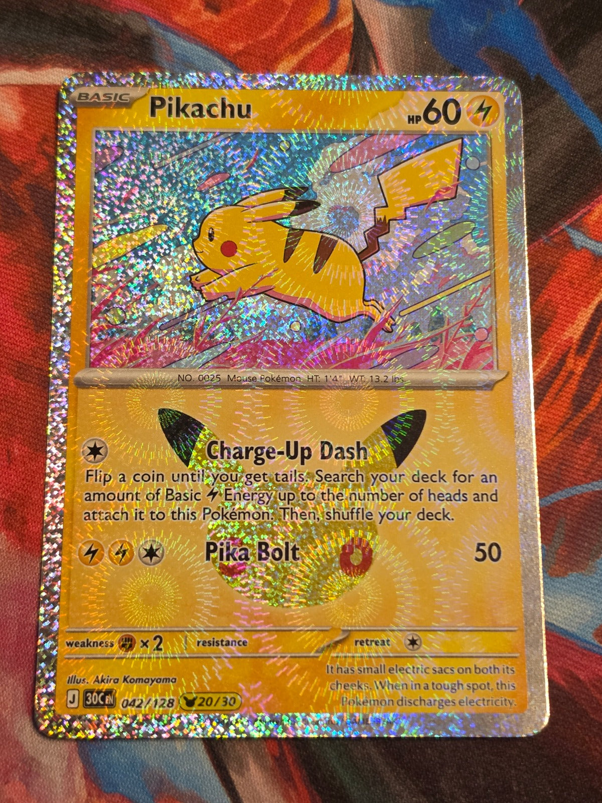 Pikachu Rare ME: 30th Celebration 042/128 NM Pokemon