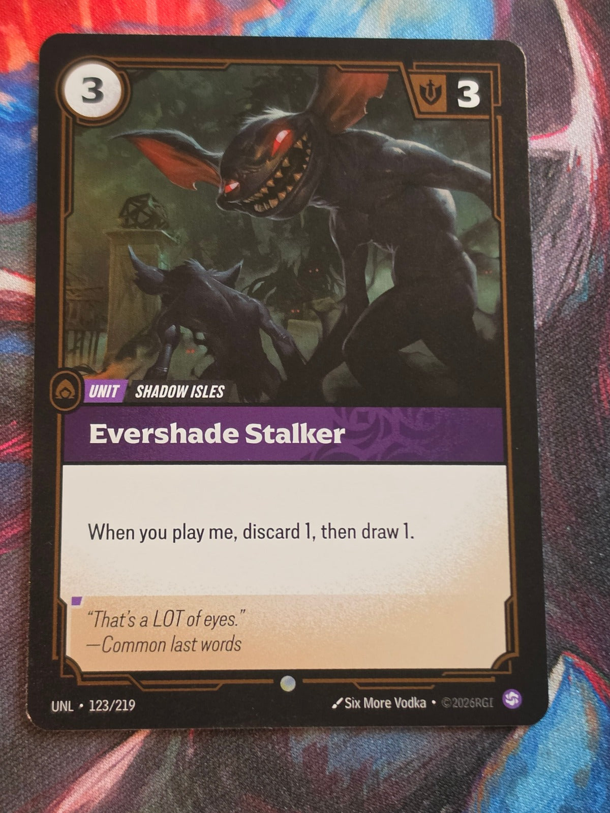 Evershade Stalker - 123/219 - Unleashed - Common - NM