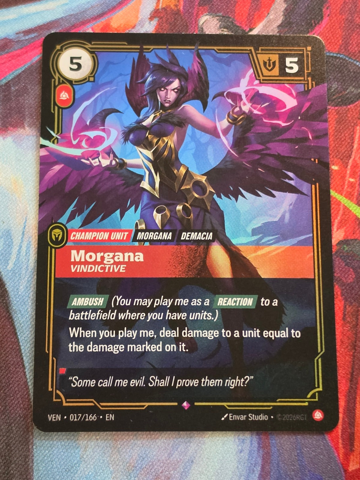 Morgana, Vindictive - 017/166 - Vendetta - Rare - NM