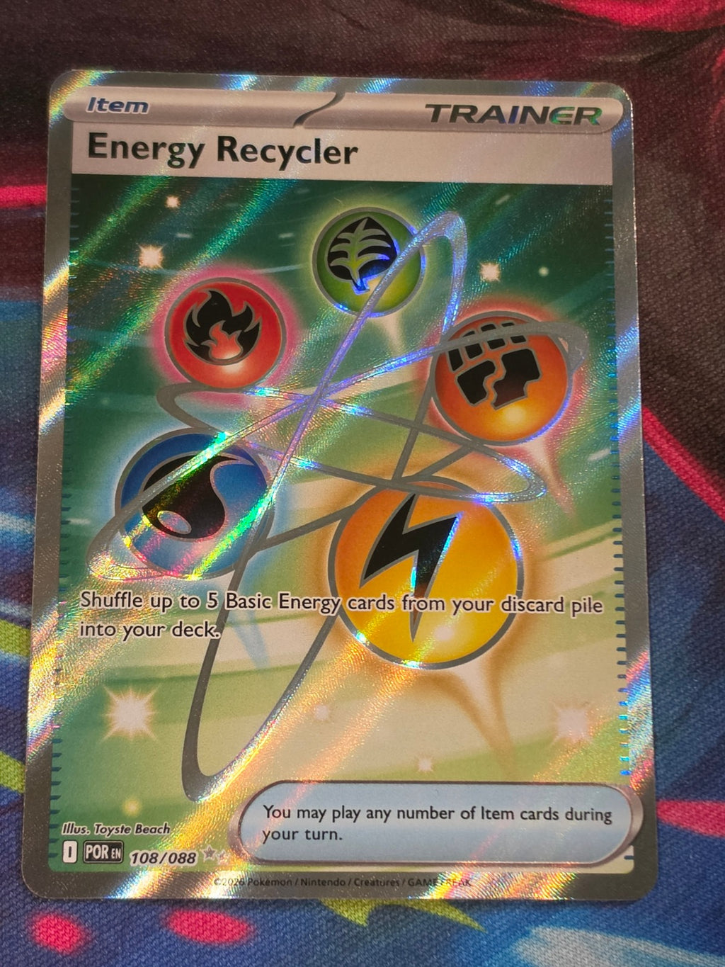 Energy Recycler Ultra Rare Perfect Order 108/088 NM Pokemon