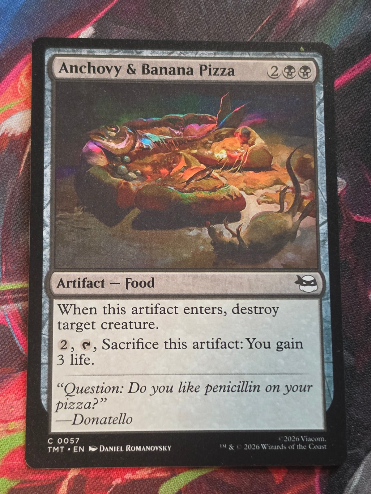 Anchovy & Banana Pizza - 57 - Teenage Mutant Ninja Turtles - C - NM MTG