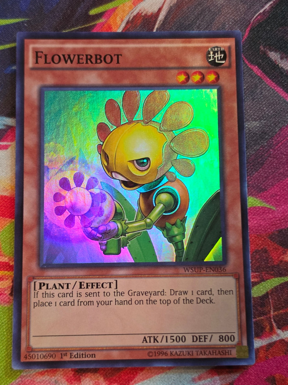Flowerbot Super Rare World Superstars WSUP-EN036 1st Edition LP Yu-Gi-Oh!