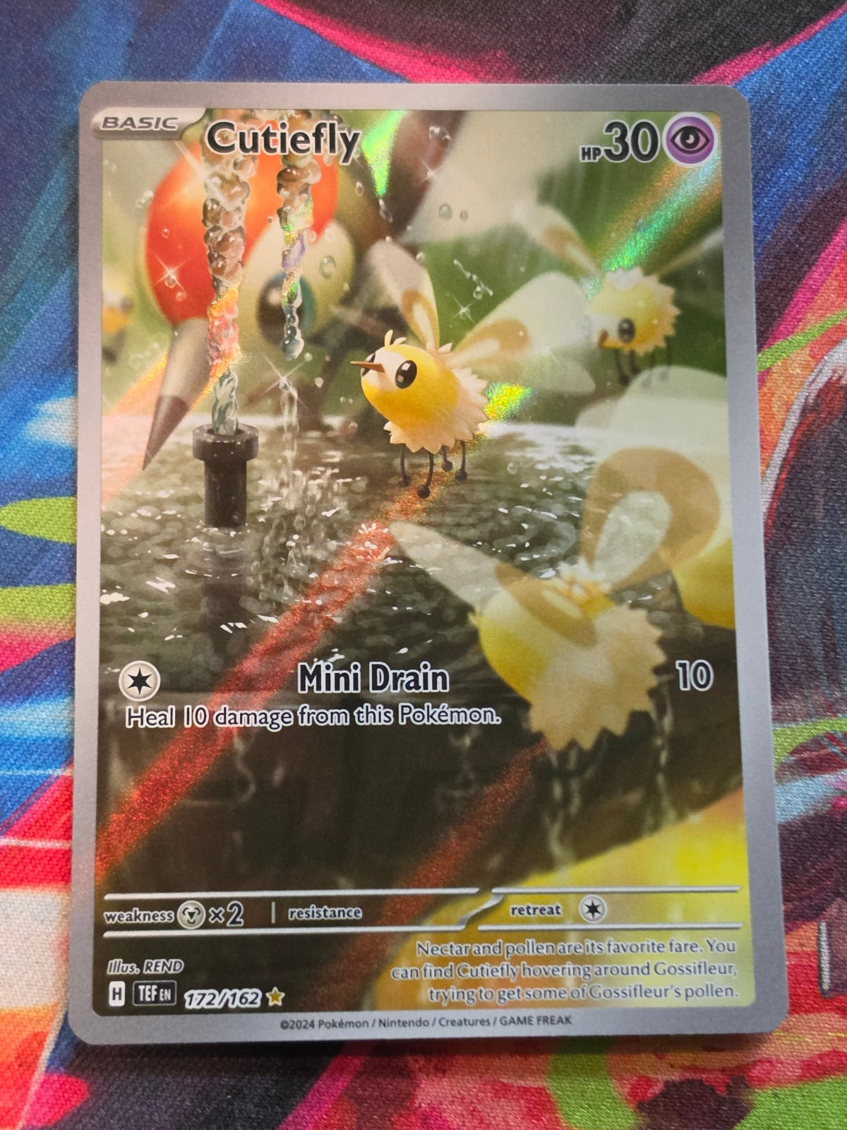 Cutiefly Illustration Rare SV05: Temporal Forces 172/162 NM Pokemon