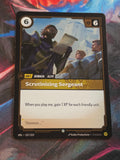 Scrutinizing Sergeant - 157/219 - Unleashed - Common - NM