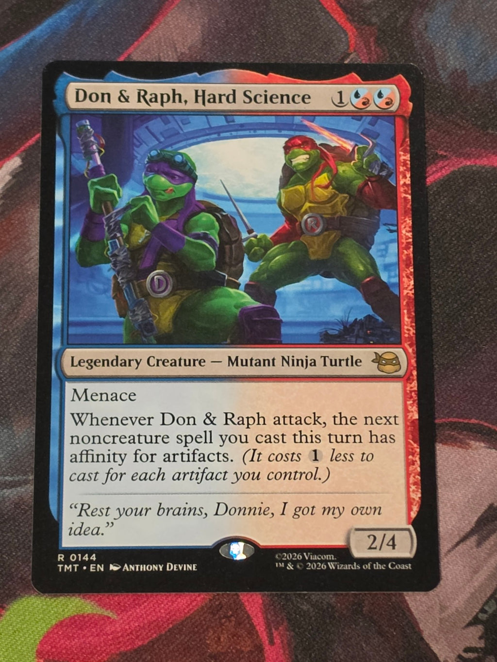 Don & Raph, Hard Science - 144 - Teenage Mutant Ninja Turtles - R - NM MTG