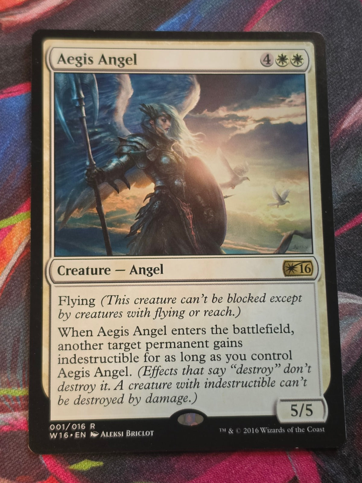 Aegis Angel - 1 - Welcome Deck 2016 - R - MP MTG