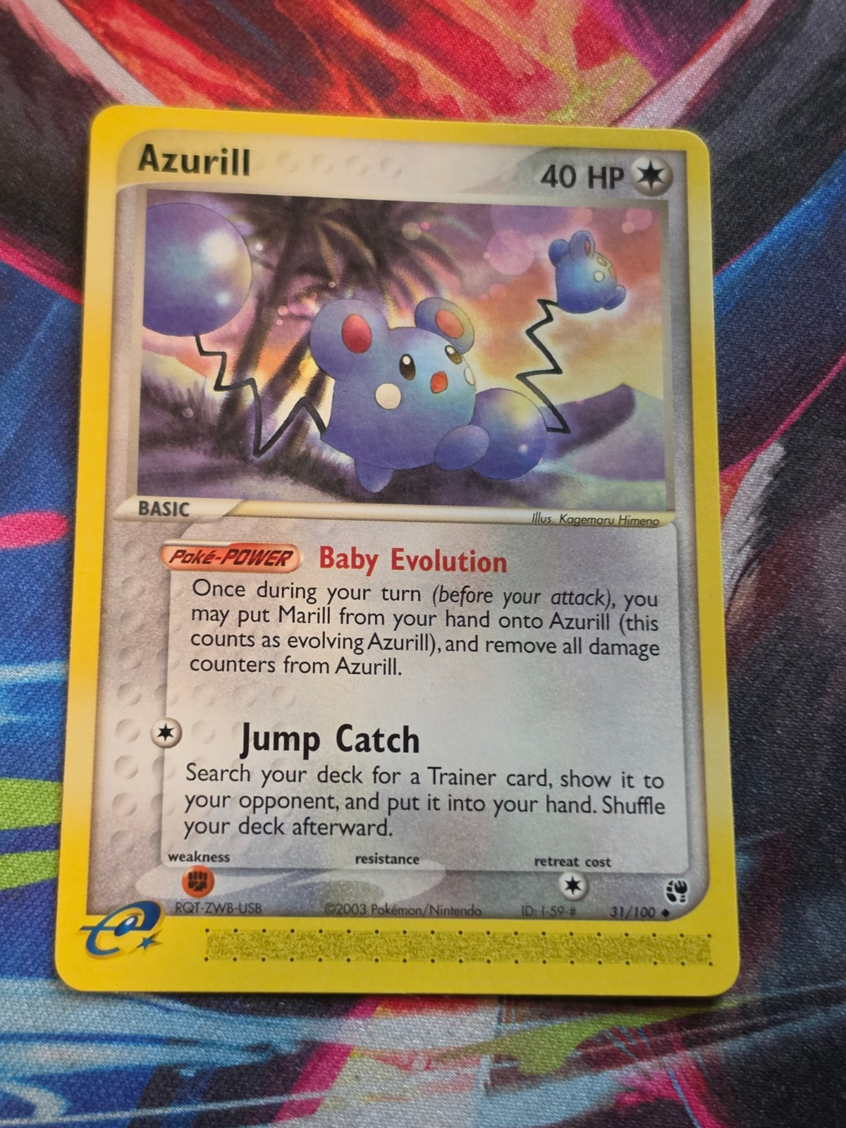 Azurill - 31/100 - EX Sandstorm - Uncommon - NM - Pokemon
