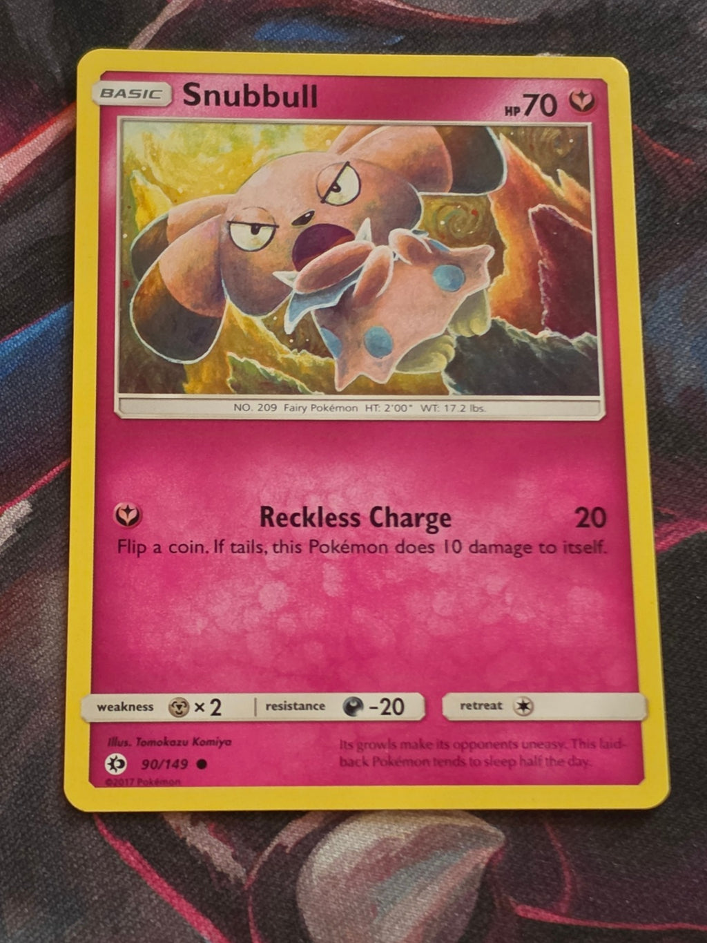Snubbull - 90/149 - SM Base Set - Common - NM - Pokemon