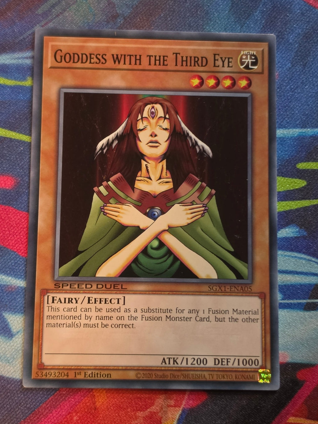 Goddess with the Third Eye Common Speed Duel GX: Duel Academy Box SGX1-ENA05 1st Edition LP Yu-Gi-Oh!
