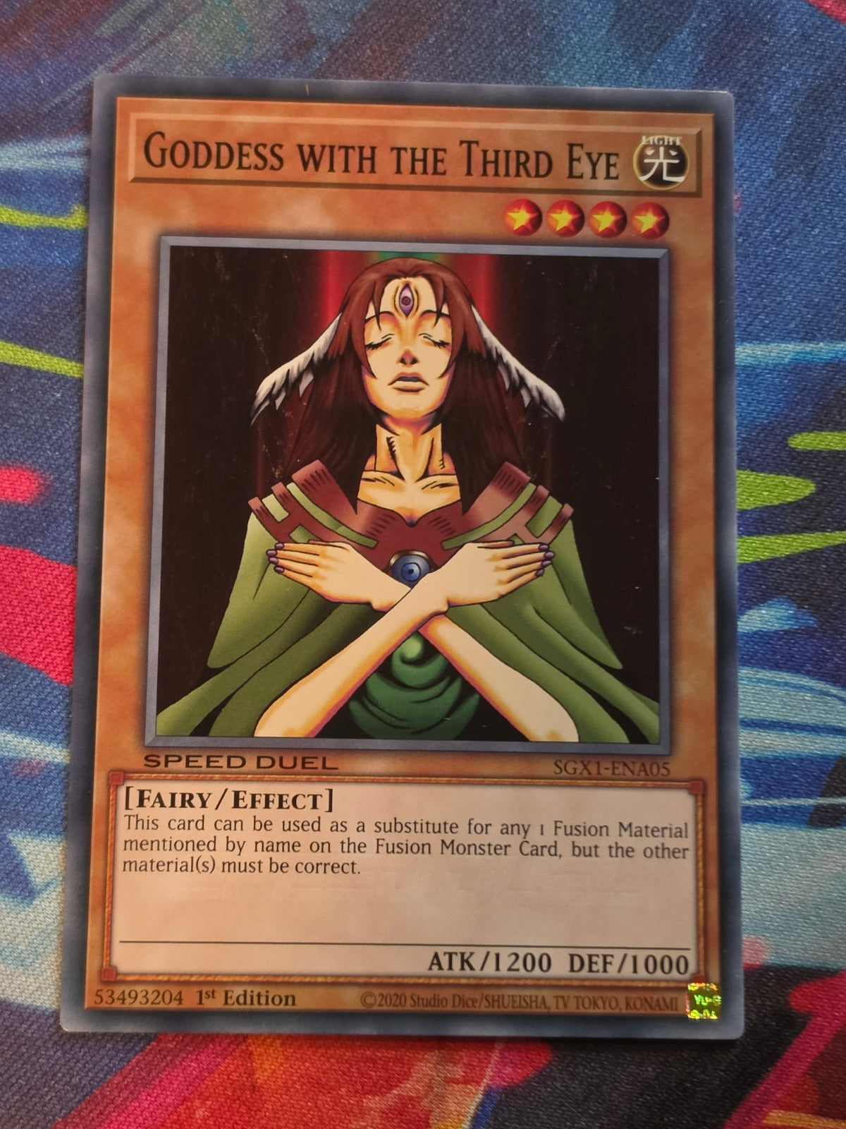 Goddess with the Third Eye Common Speed Duel GX: Duel Academy Box SGX1-ENA05 1st Edition LP Yu-Gi-Oh!