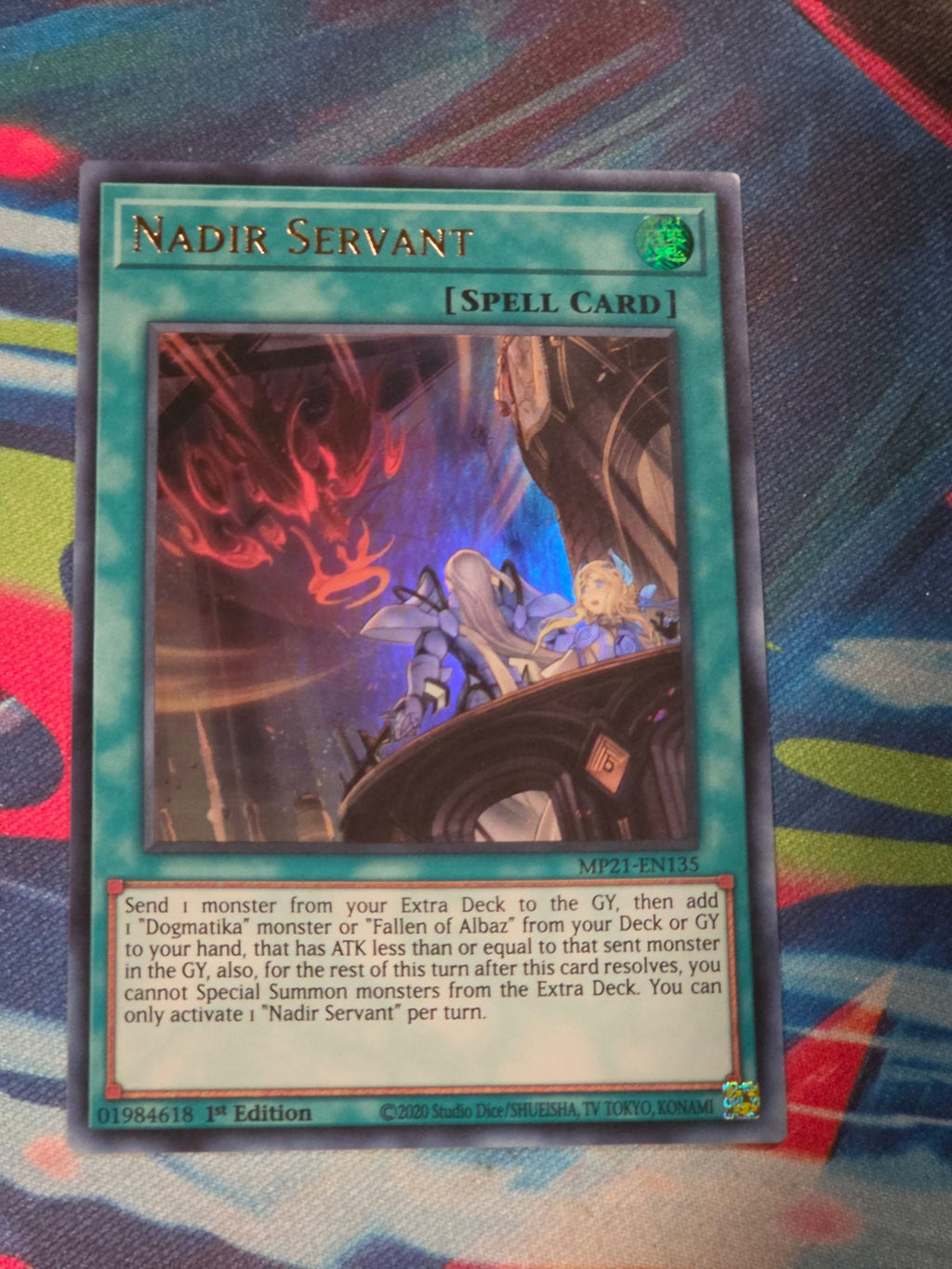 Nadir Servant Ultra Rare 2021 Tin of Ancient Battles MP21-EN135 1st Edition LP Yu-Gi-Oh!