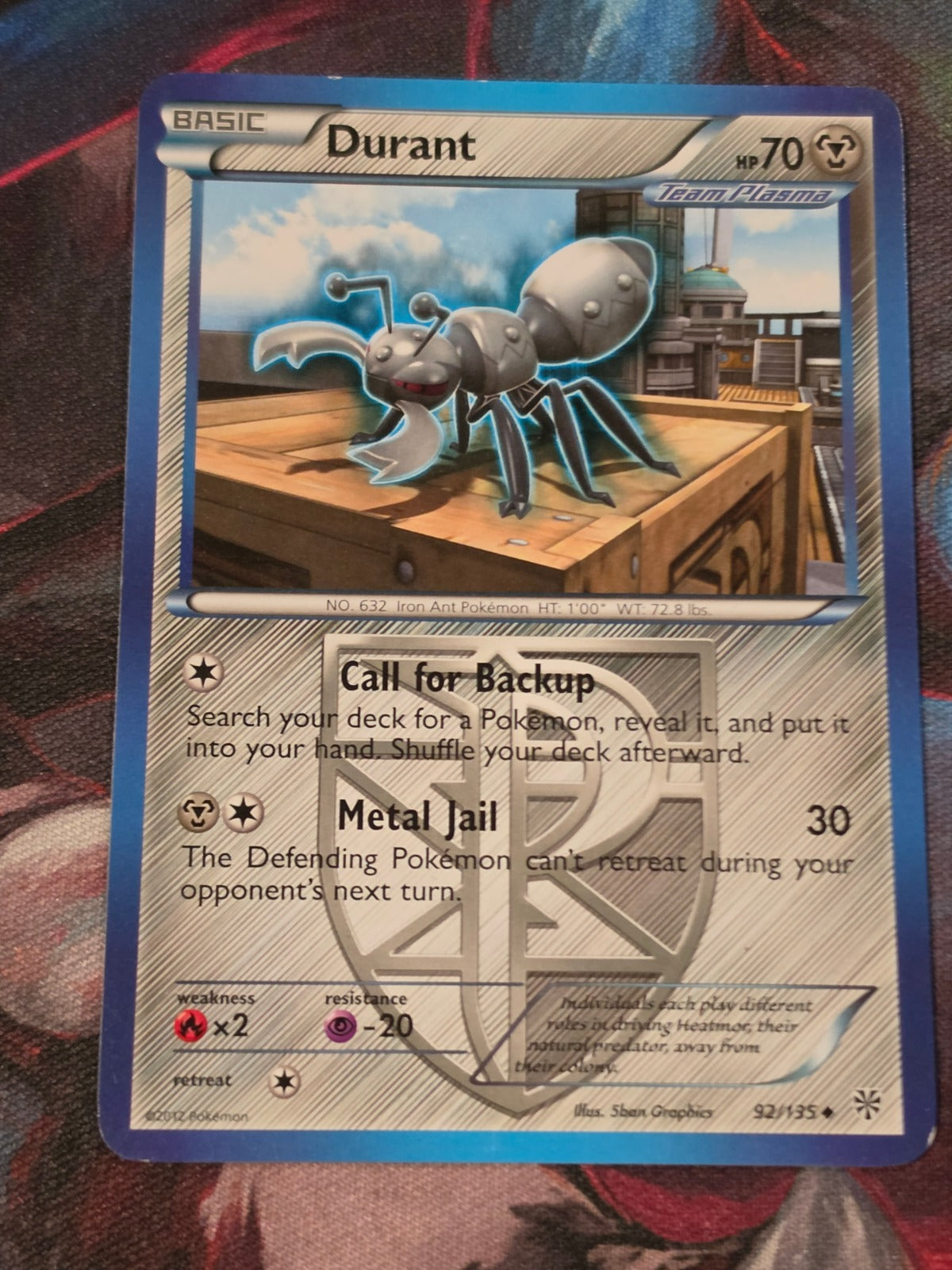 Durant (Team Plasma) (92) - 92/135 - Plasma Storm - Uncommon - NM - Pokemon