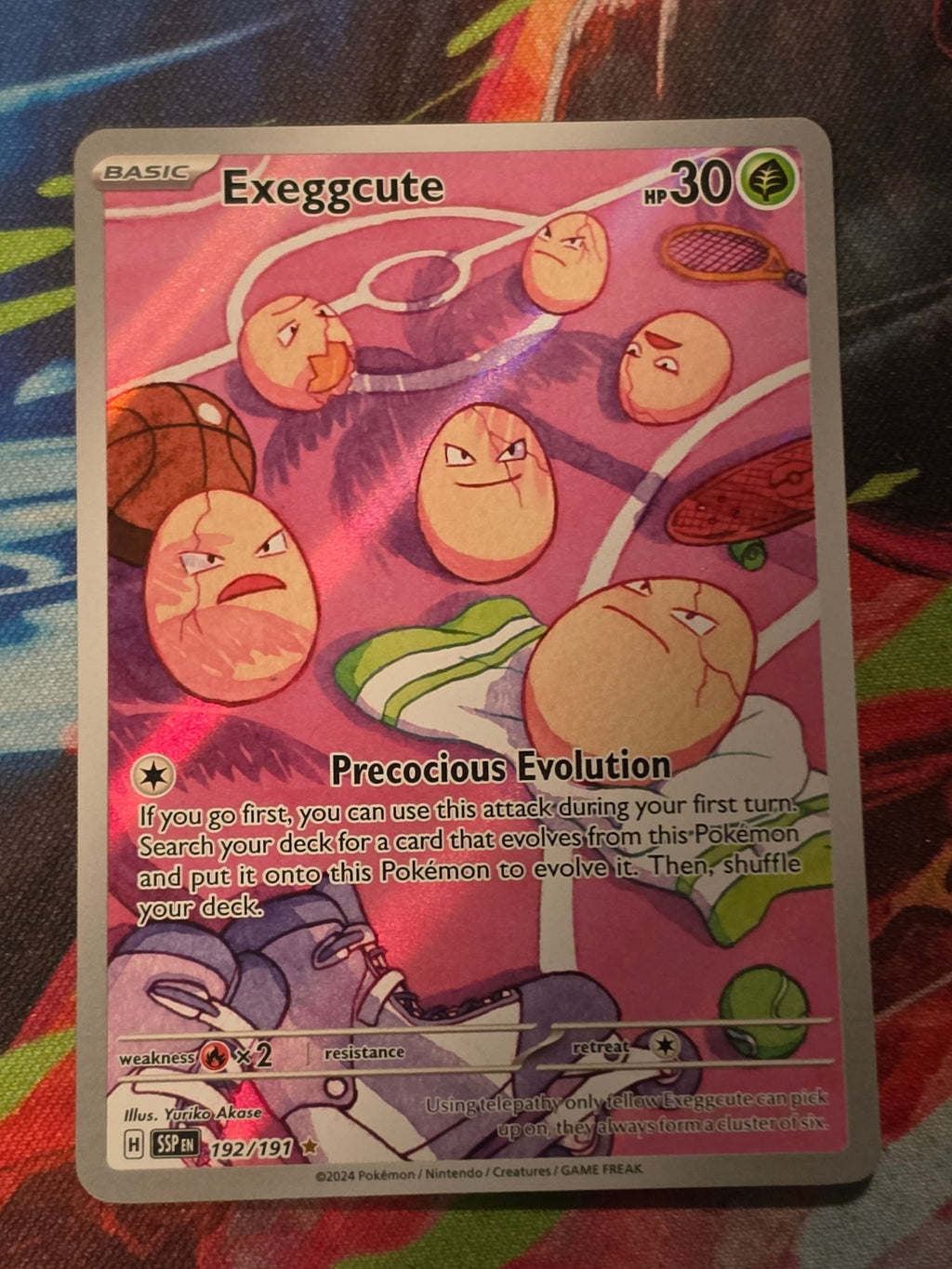 Exeggcute Illustration Rare SV08: Surging Sparks 192/191 NM Pokemon