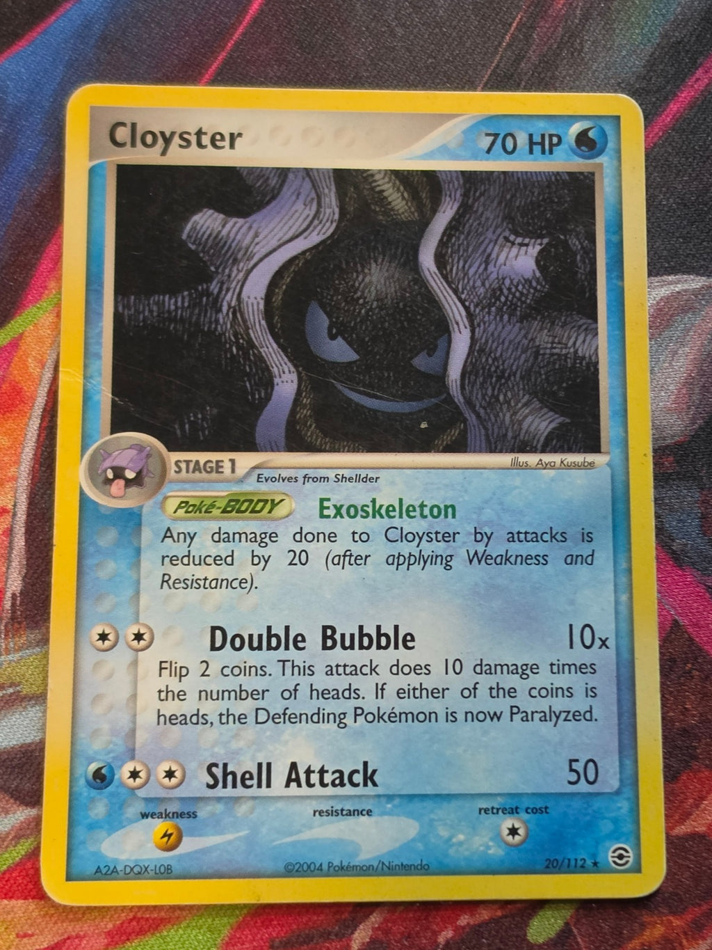 Cloyster Rare EX FireRed & LeafGreen 20/112 HP Pokemon