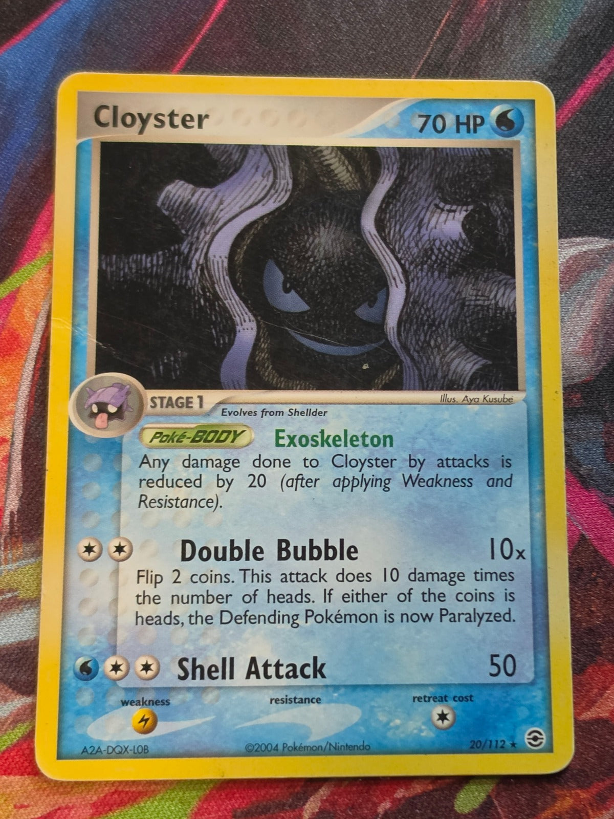 Cloyster Rare EX FireRed & LeafGreen 20/112 HP Pokemon