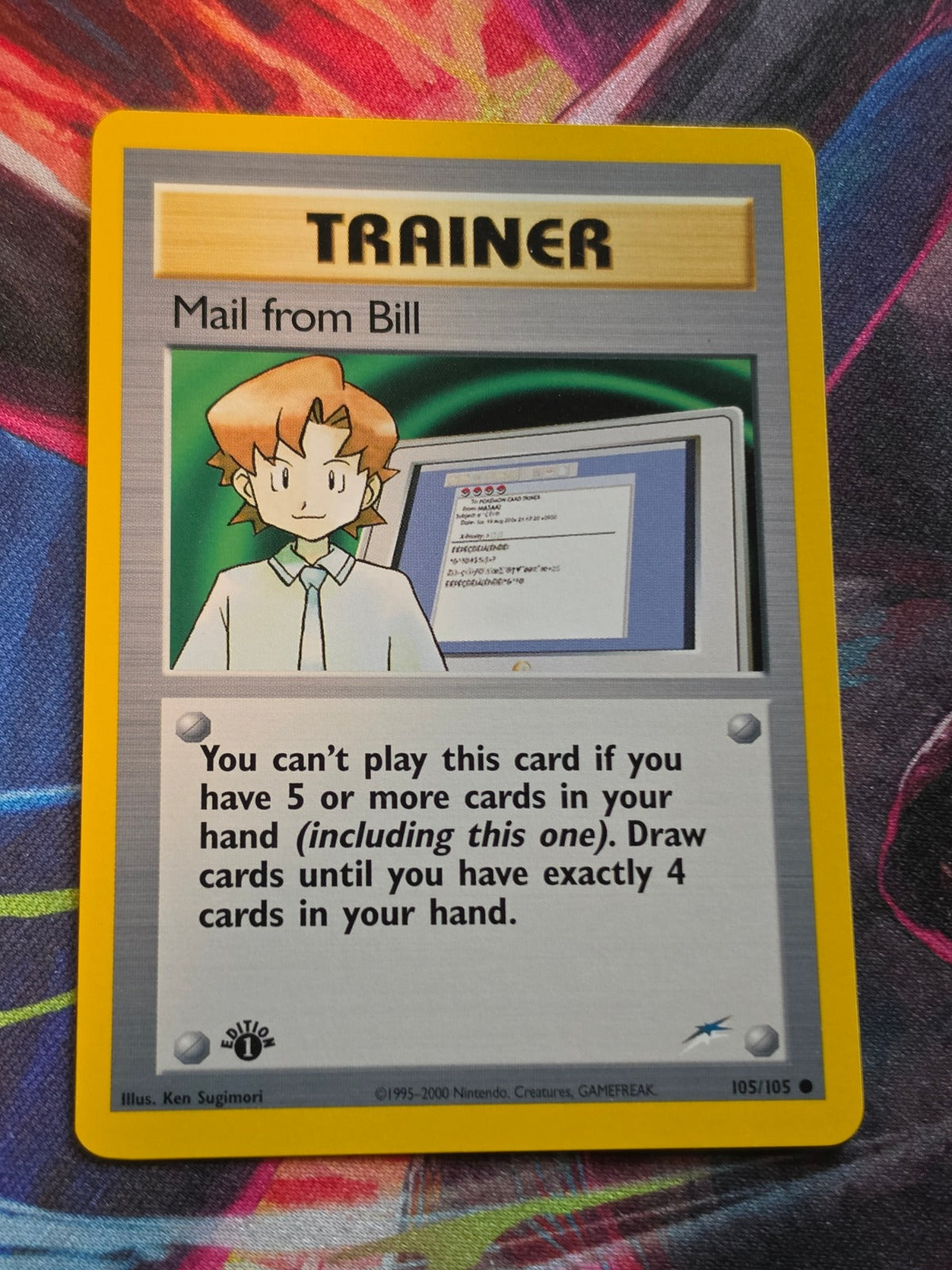 Mail from Bill - 105/105 - Neo Destiny - Common - 1st Edition - LP Pokemon