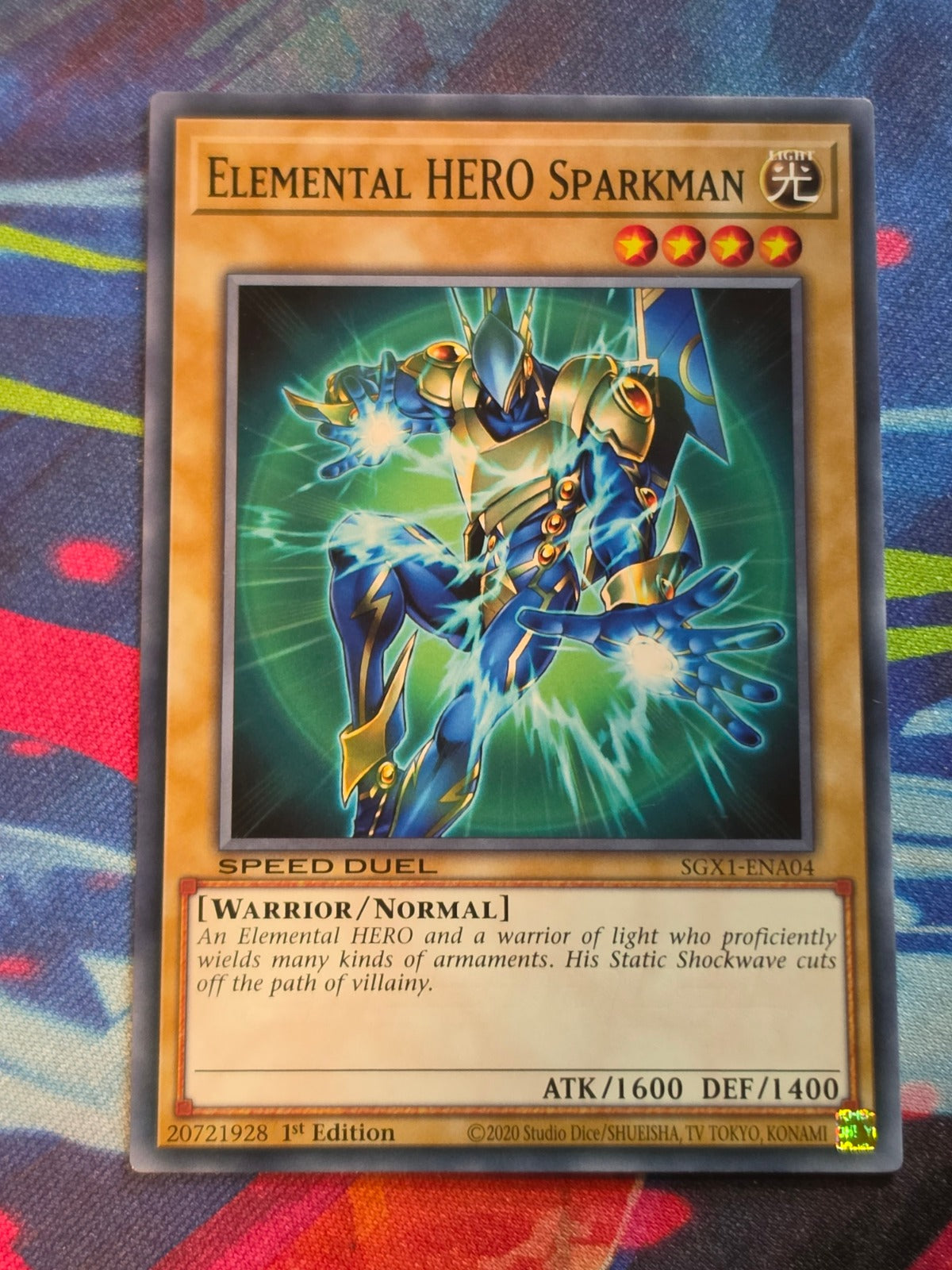 Elemental HERO Sparkman Common Speed Duel GX: Duel Academy Box SGX1-ENA04 1st Edition LP Yu-Gi-Oh!