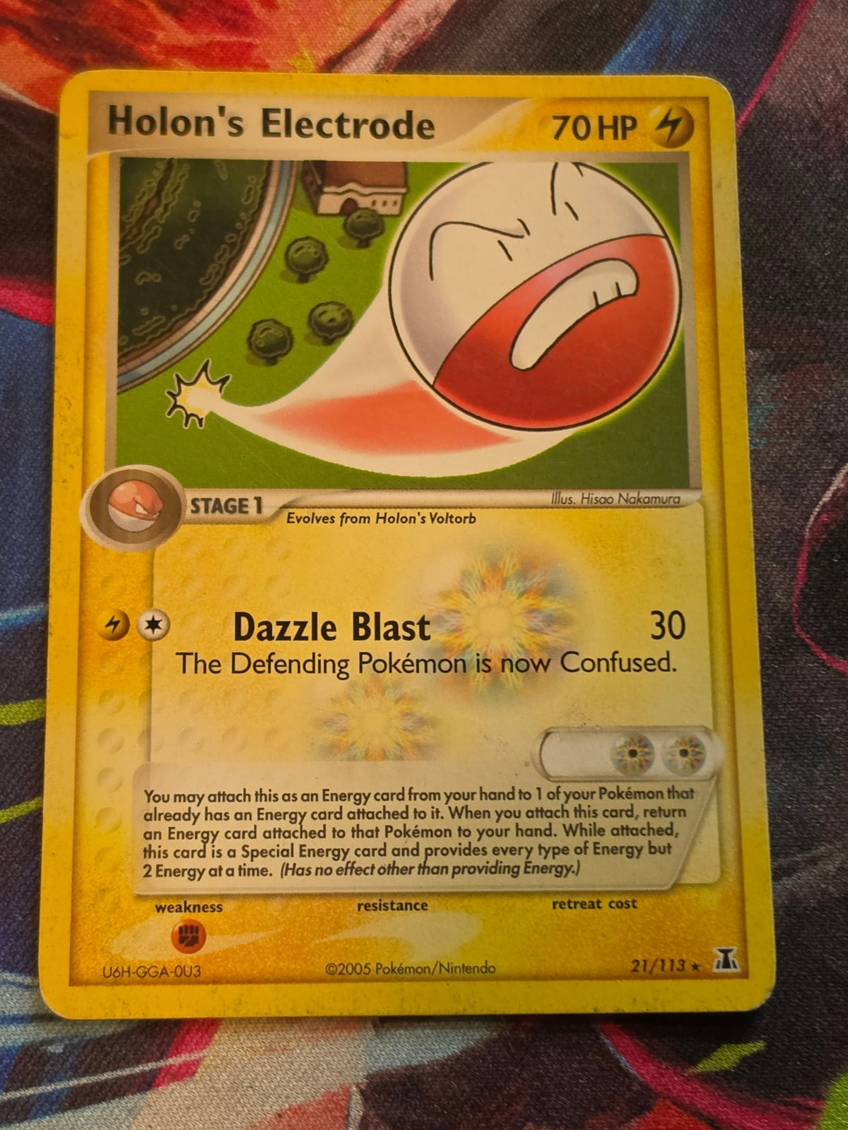 Holon's Electrode Rare EX Delta Species 21/113 MP Pokemon