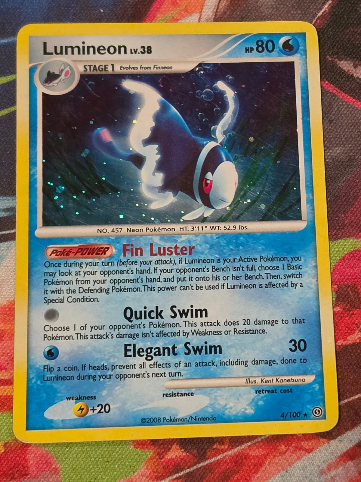 Lumineon Holo Rare Stormfront 4/100 LP