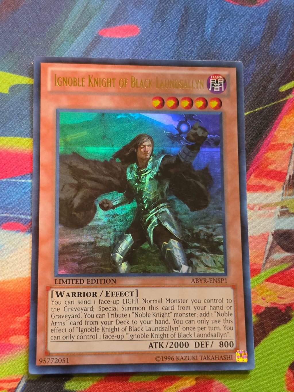 Ignoble Knight of Black Laundsallyn Ultra Rare Abyss Rising ABYR-ENSP1 LP