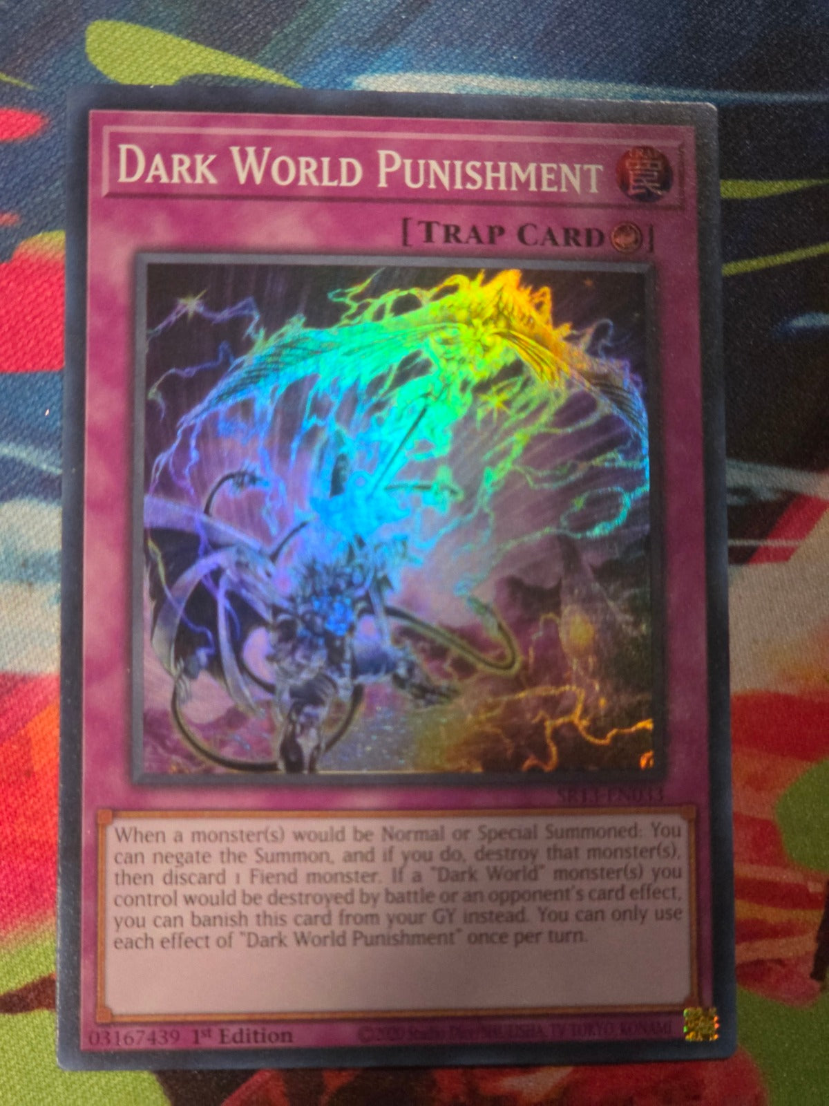 Dark World Punishment Super Rare Structure Deck: Dark World SR13-EN033 1st Edition LP Yu-Gi-Oh!