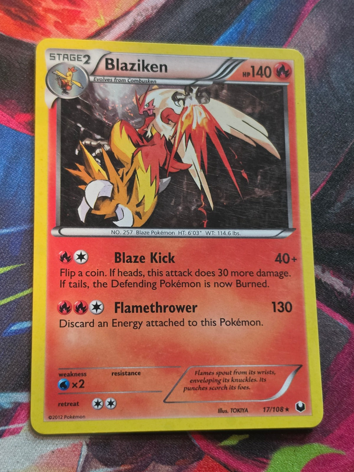Blaziken Holo Rare Dark Explorers 17/108 MP Pokemon