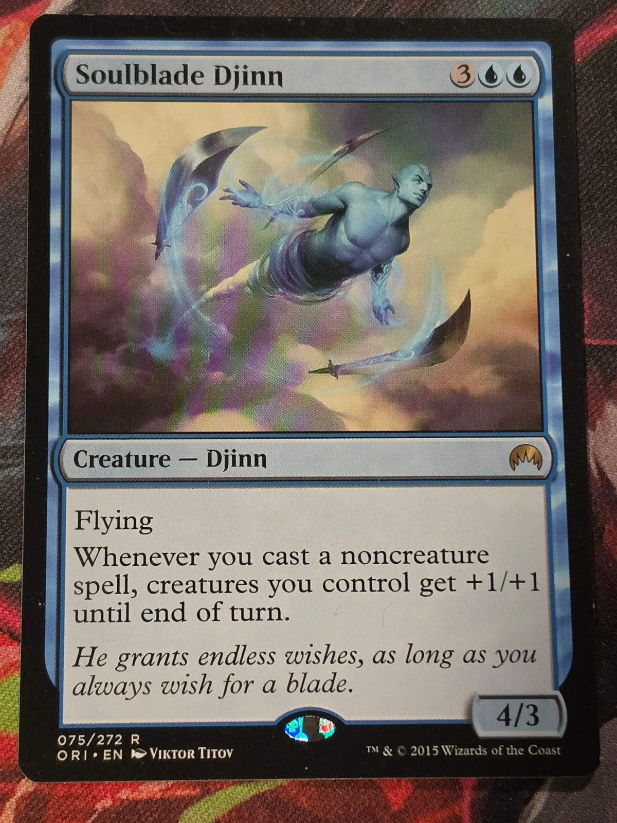 Soulblade Djinn - 75 - Magic Origins - R - LP MTG