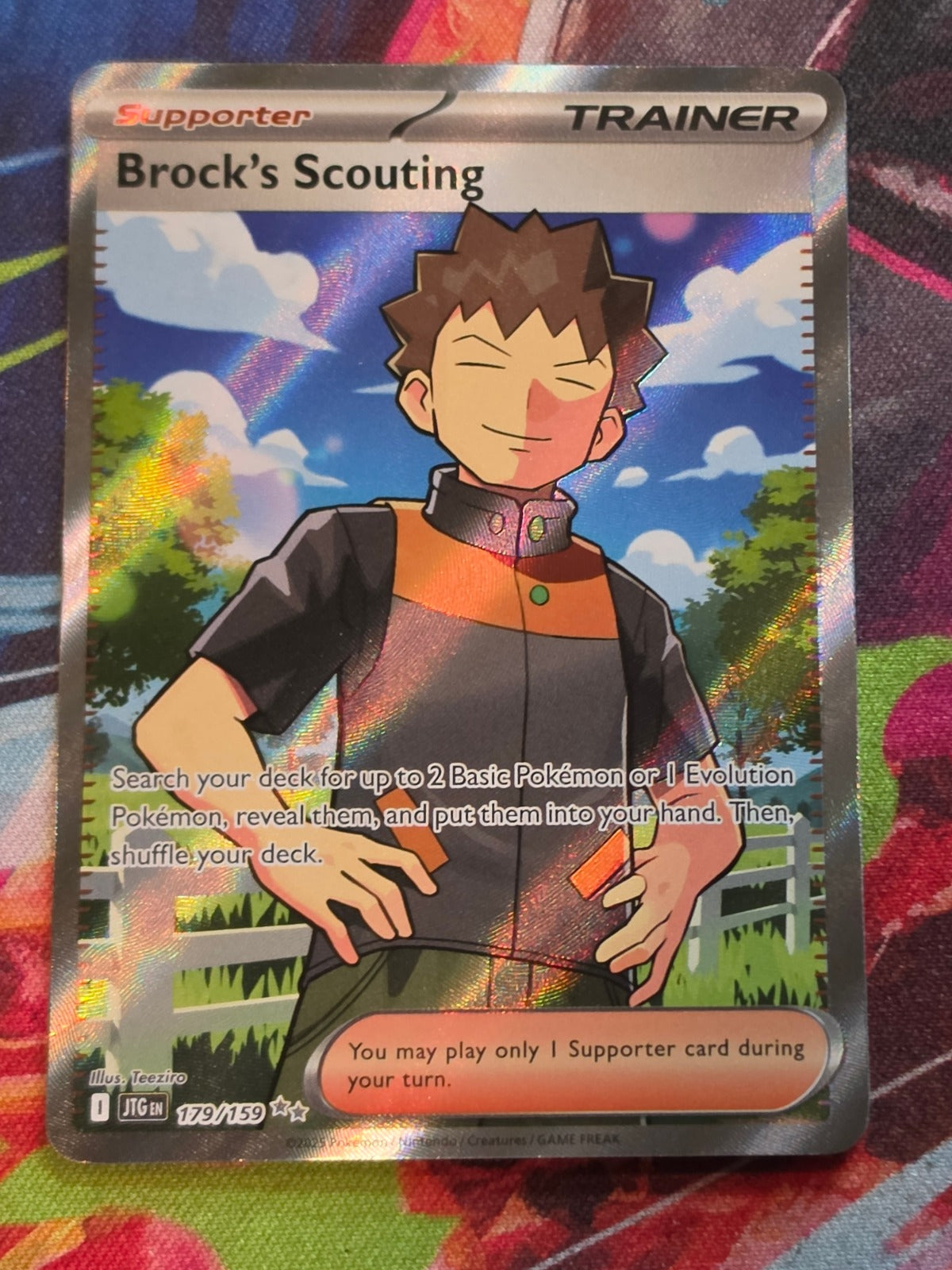 Brock's Scouting Ultra Rare Journey Together 179/159 NM Pokemon