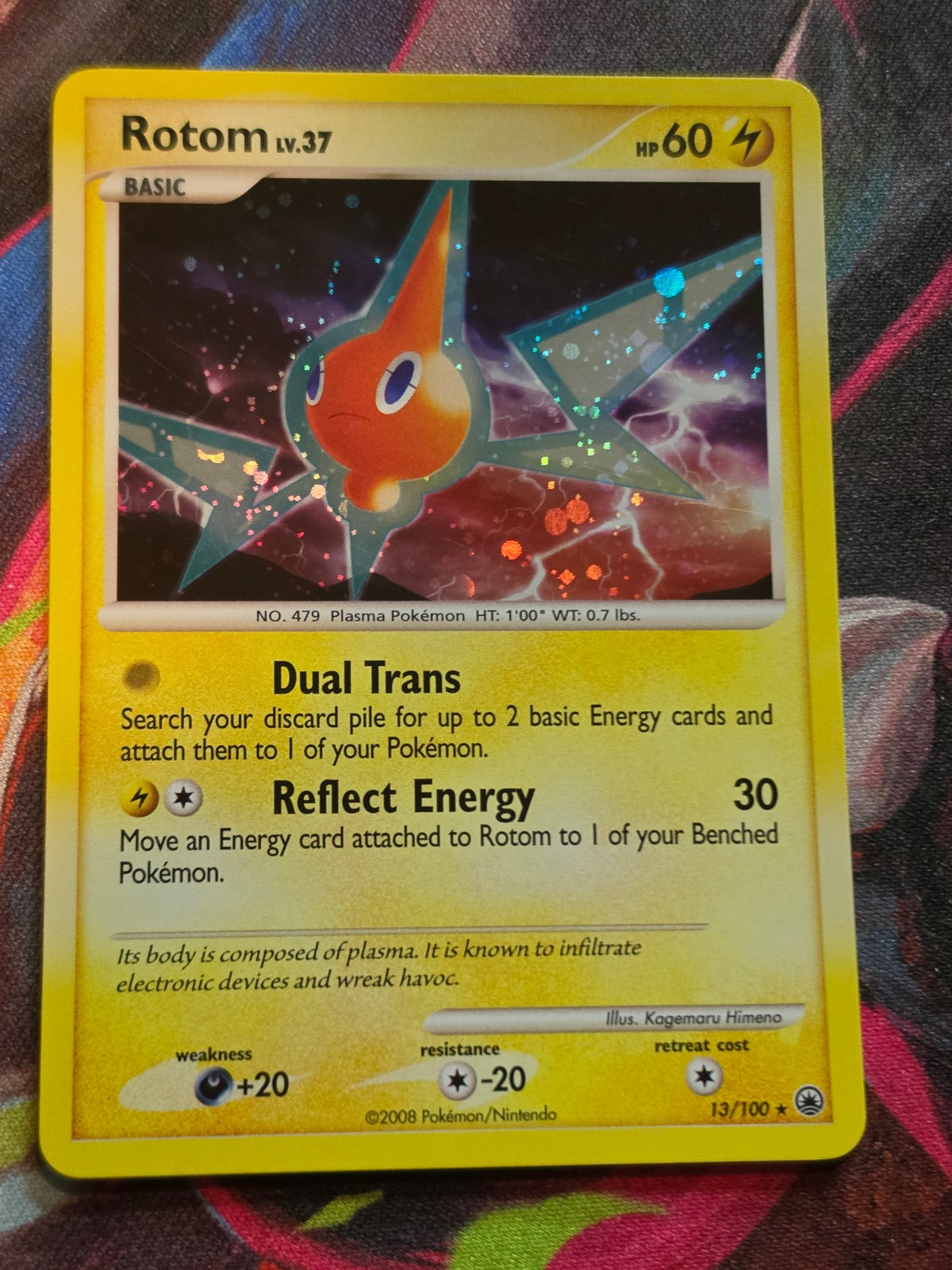 Rotom Holo Rare Majestic Dawn 13/100 NM-/LP+ Pokemon