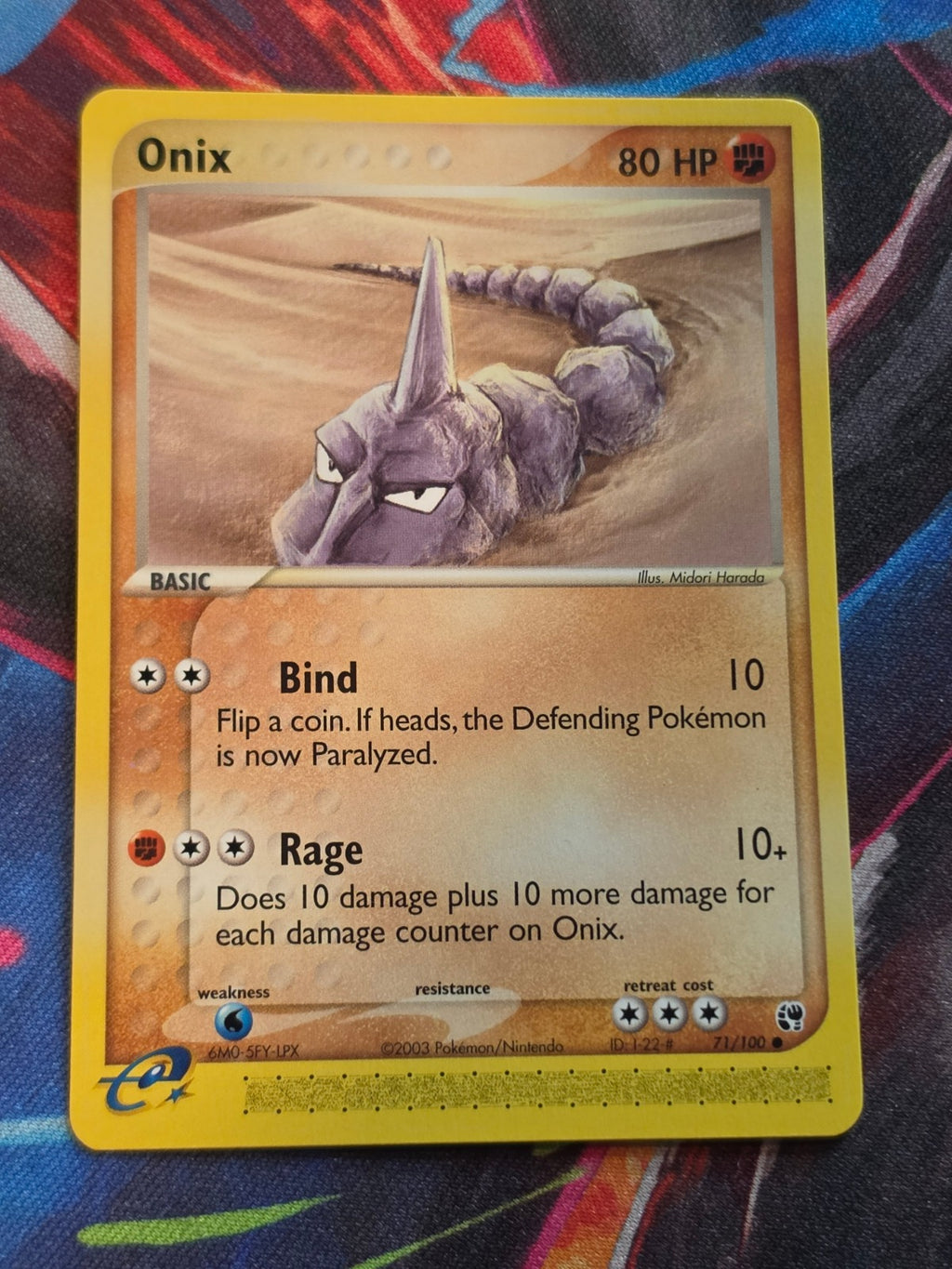 Onix - 71/100 - EX Sandstorm - Common - NM - Pokemon