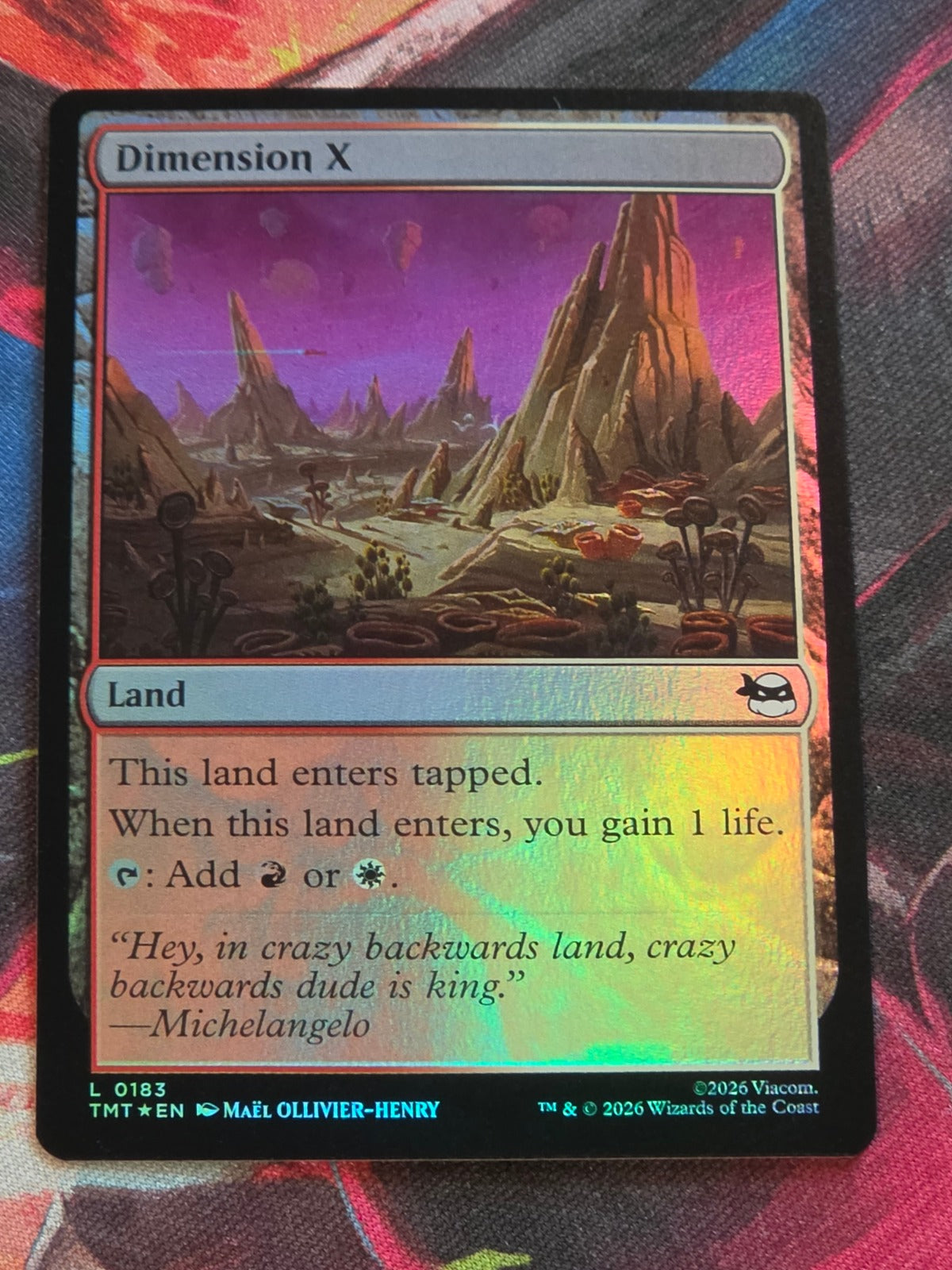 Dimension X - 183 - Teenage Mutant Ninja Turtles - L - Foil - NM MTG