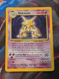 Alakazam Holo Rare Base Set 001/102 MP Pokemon