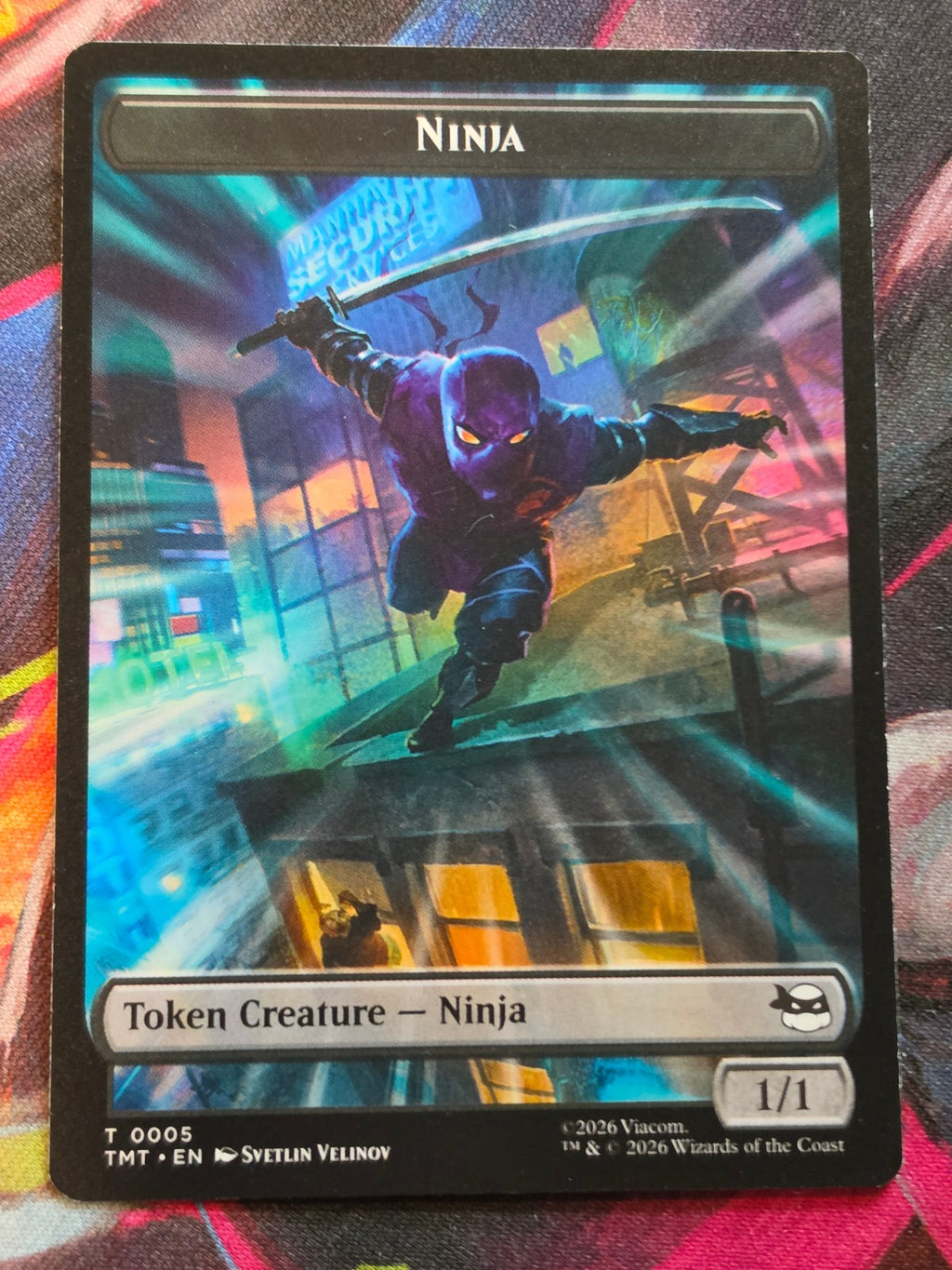 Ninja // Mutagen Double-Sided Token - 5 // 9 - Teenage Mutant Ninja Turtles Tokens - T - NM MTG