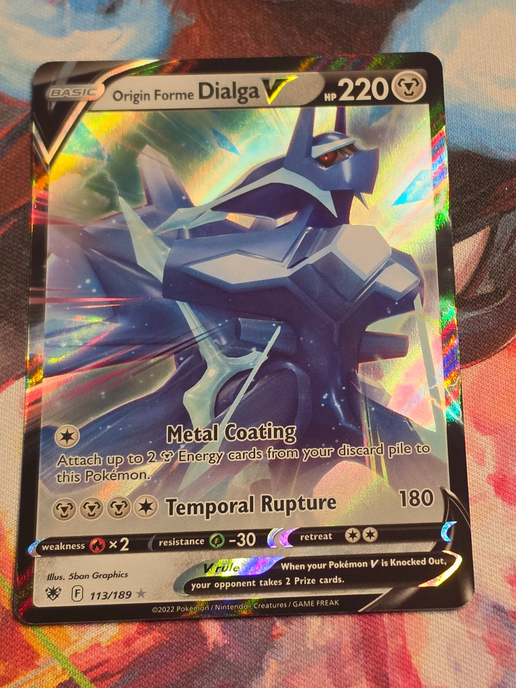Origin Forme Dialga V Ultra Rare SWSH10: Astral Radiance 113/189 NM Pokemon