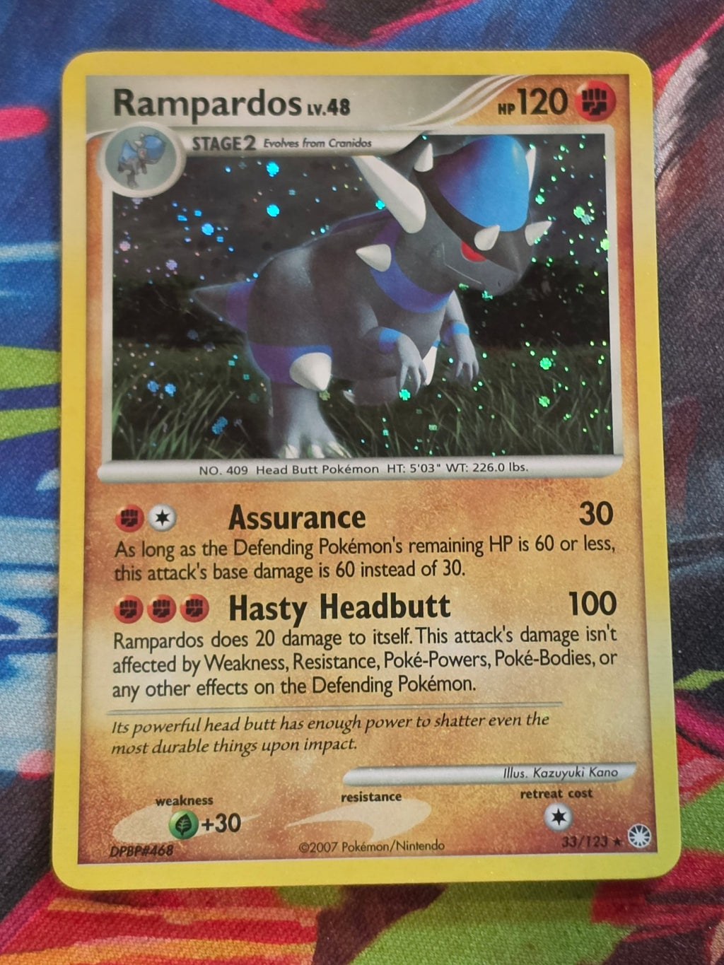 Rampardos Rare Mysterious Treasures 33/123 LP Pokemon