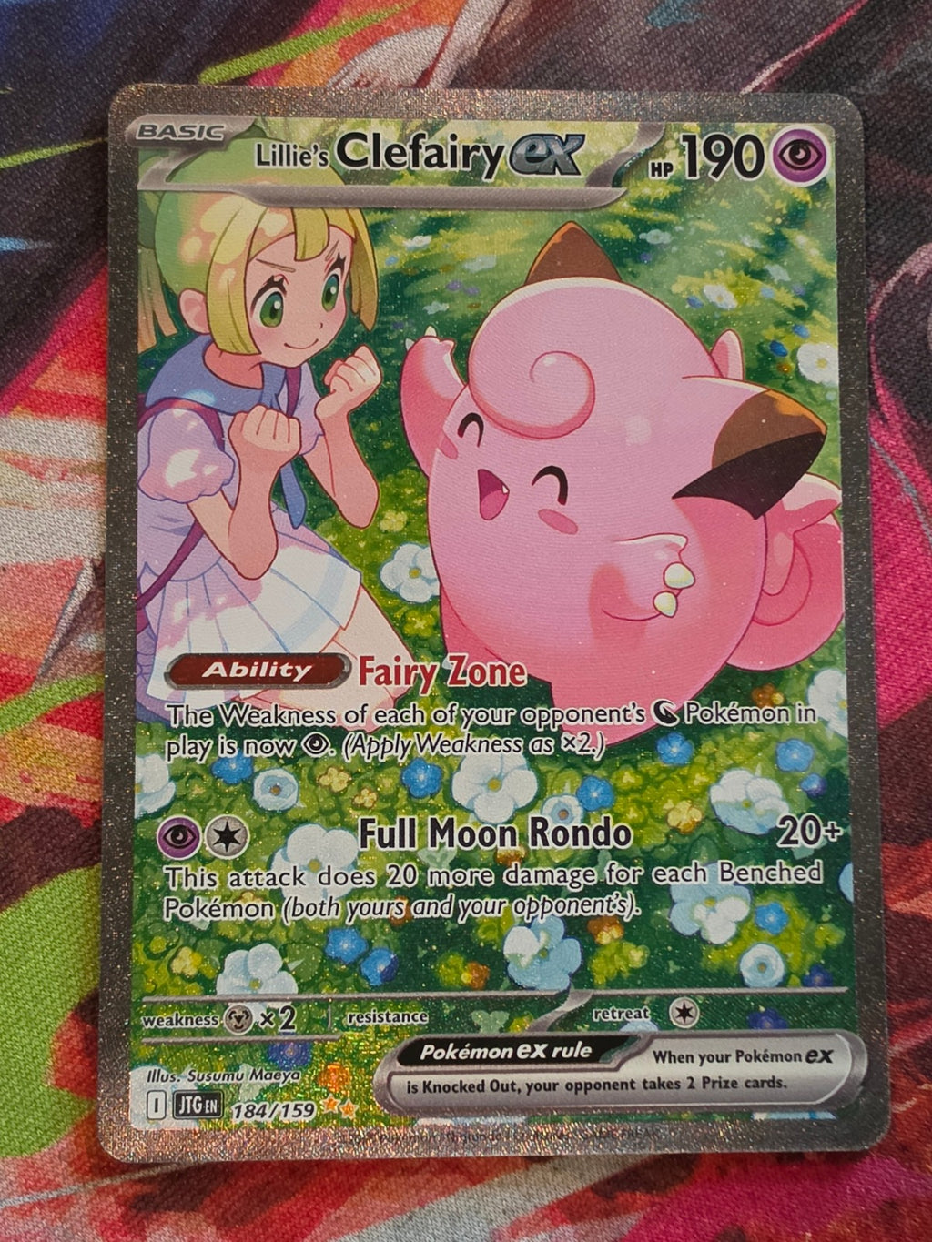Lillie's Clefairy ex Special Illustration Rare Journey Together 184/159 NM Pokemon