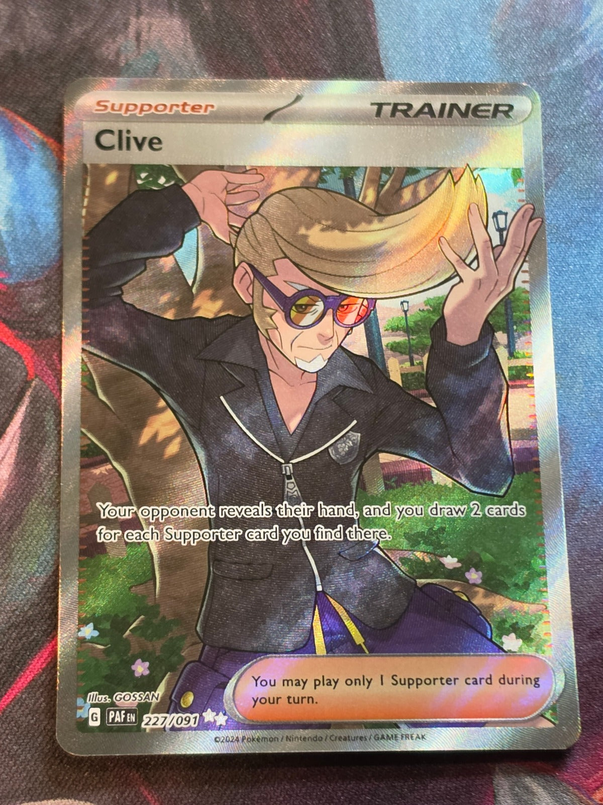 Clive Ultra Rare Paldean Fates 227/091 NM Pokemon