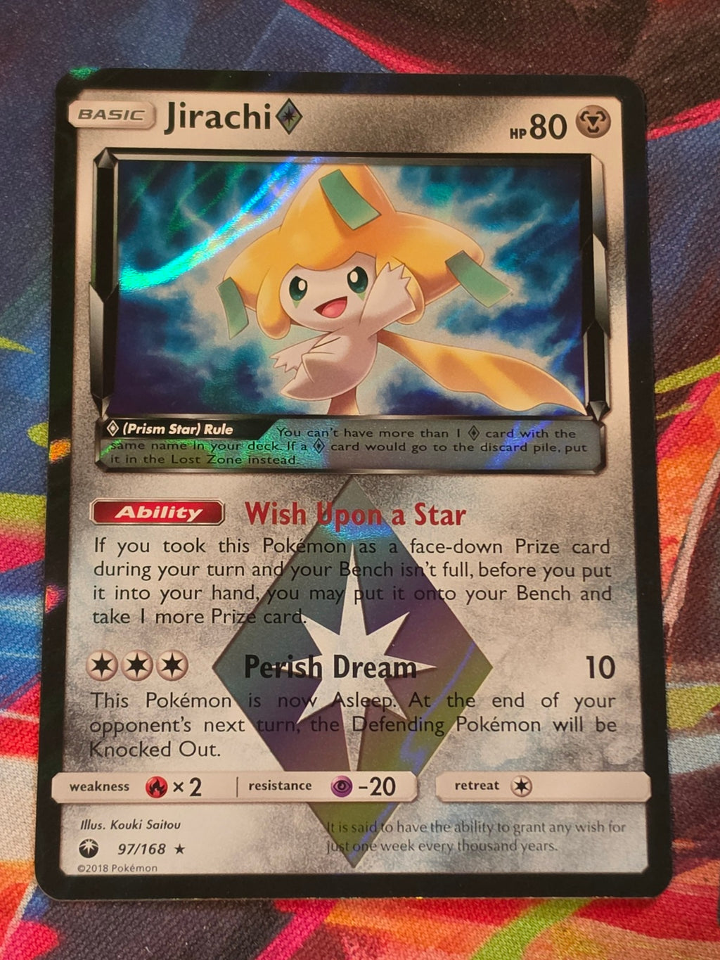 Jirachi Prism Star Prism Rare Celestial Storm 97/168 NM Pokemon